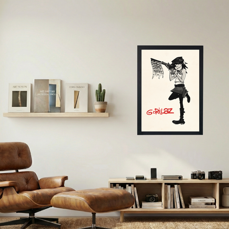 Gorillaz 'Dirty Harry' Poster - Mockup 1