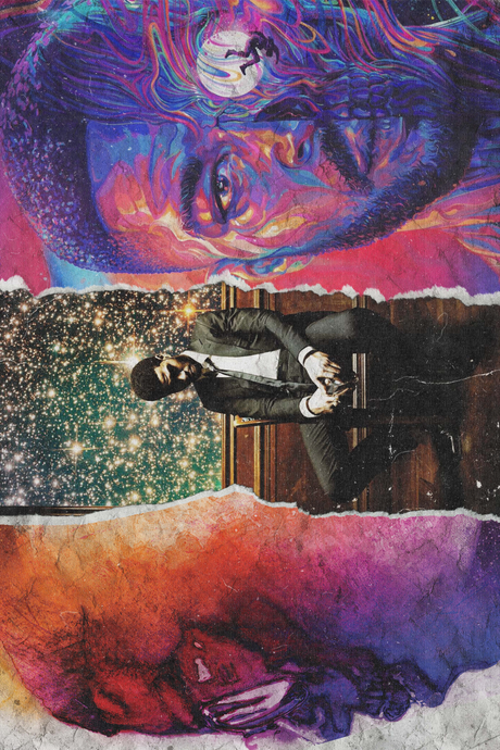 Kid Cudi 'MOON RAGER COLLAGE' Poster