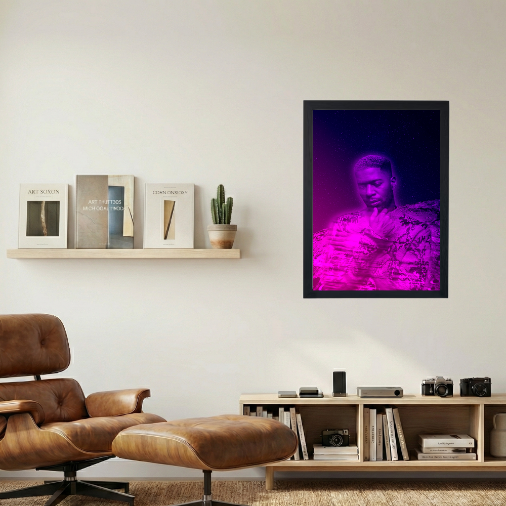 Kid Cudi 'Pink Space' Poster - Mockup 1