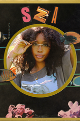 SZA 'Fisheye' Collage Poster