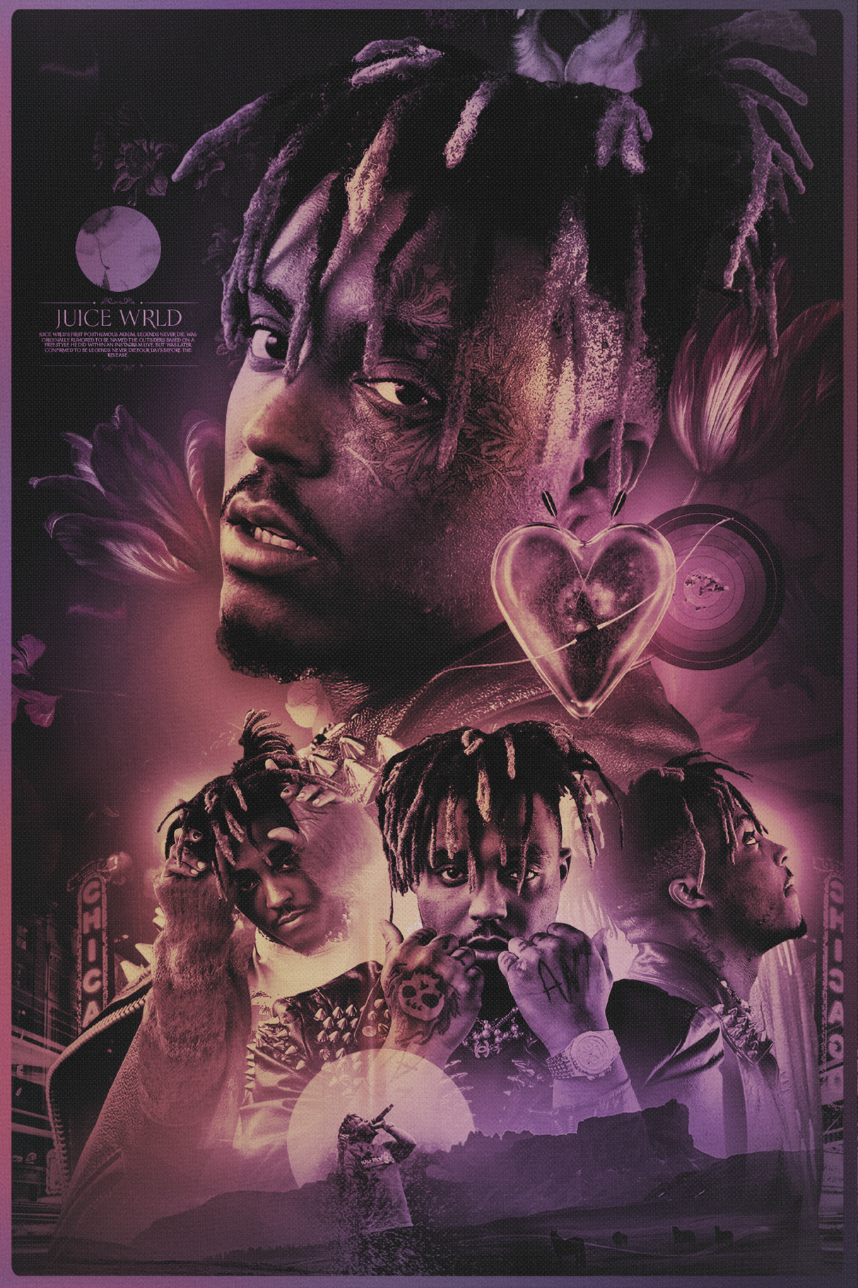 Juice WRLD 'Love Lost' Collage Poster