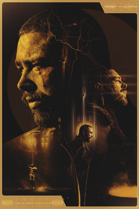 Post Malone 'Twelve Carat Toothache' Collage Poster