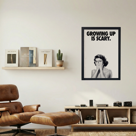 Growing Up Is Scary' Poster - Mockup 1