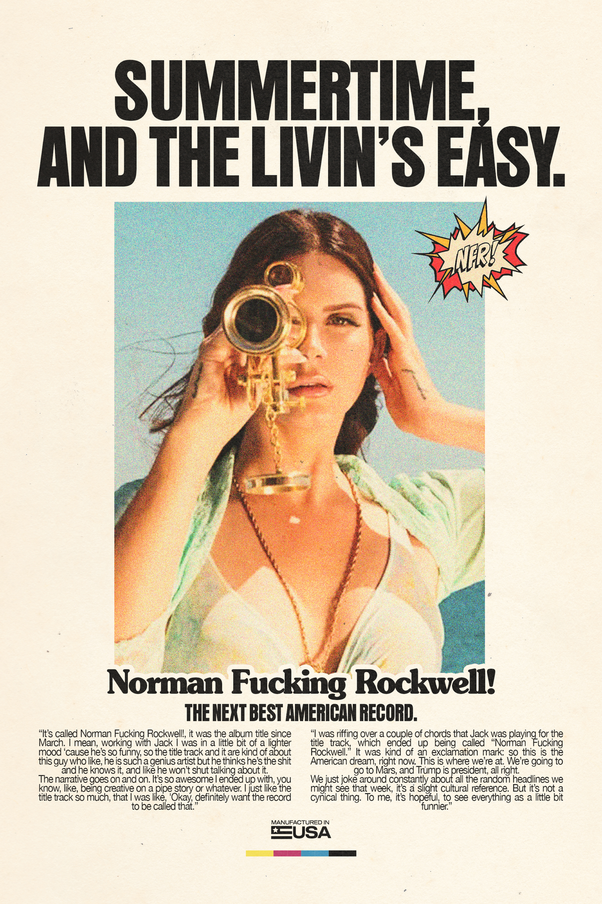 Lana Del Rey 'Livin's Easy' Poster