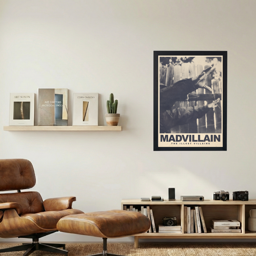Madvillain 'The Illest Villains' Poster - Mockup 1
