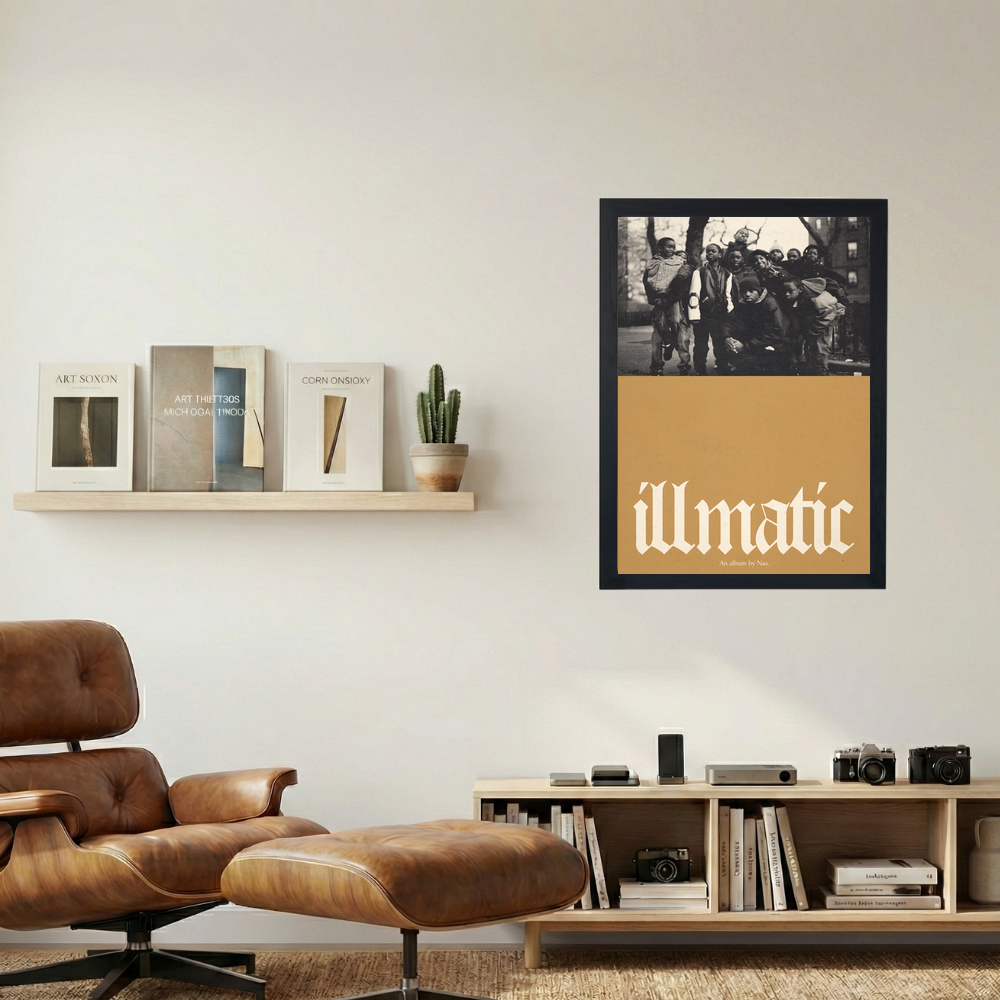 Nas 'Illmatic' Poster - Mockup 1