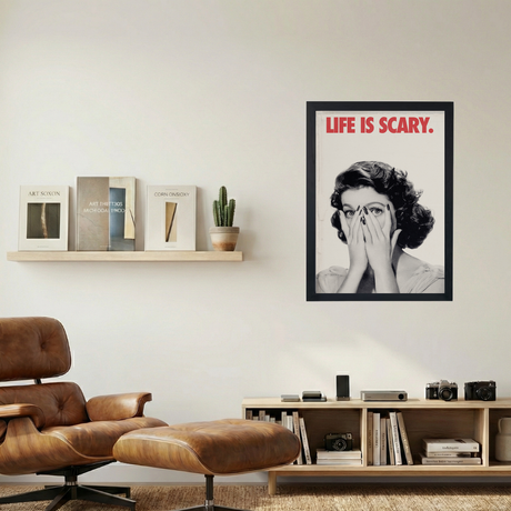 Life Is Scary' Poster - Mockup 1