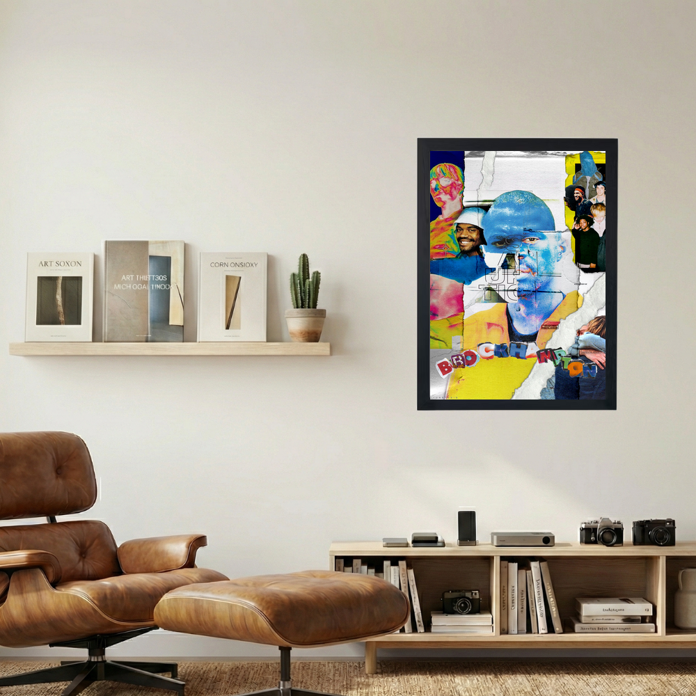 Brockhampton 'Saturation Collaged' Poster - Mockup 1