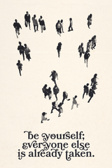 Be Yourself' Poster - Mockup 1