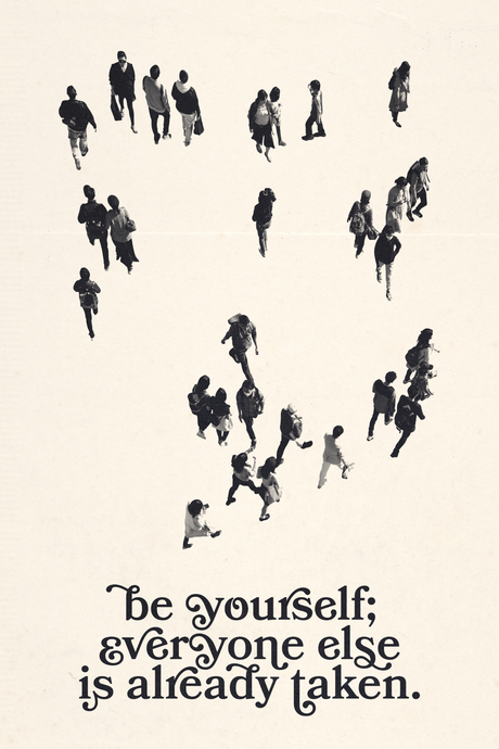 Be Yourself' Poster - Mockup 1