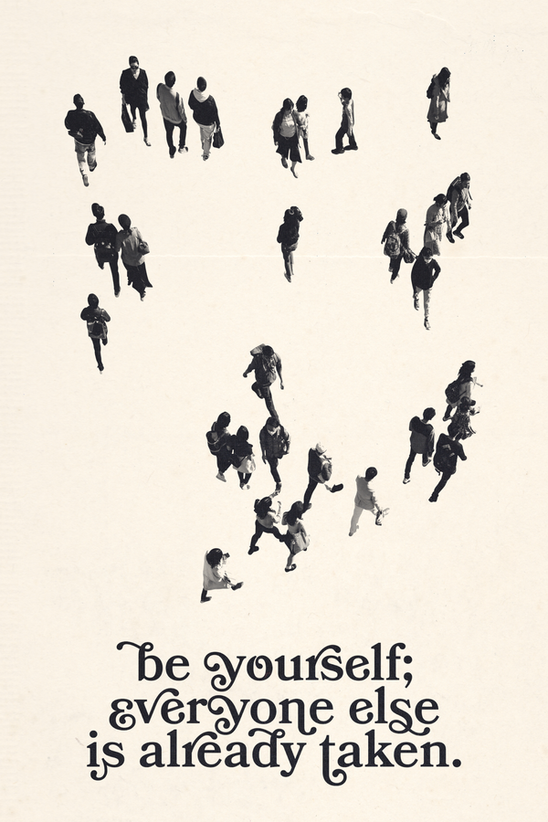 Be Yourself' Poster - Mockup 1