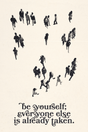 Be Yourself' Poster - Mockup 1