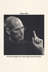 Steve Jobs 'Your Time Is Limited' Poster