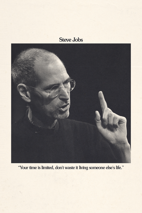 Steve Jobs 'Your Time Is Limited' Poster
