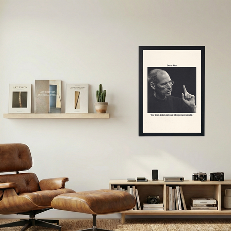 Steve Jobs 'Your Time Is Limited' Poster - Mockup 1