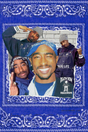 Tupac 'Paisley Gangsta Blue' Poster