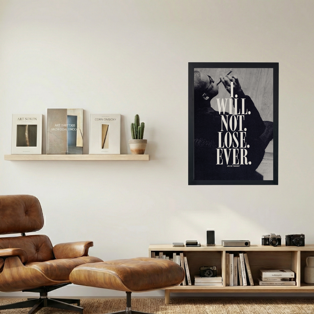 JAY-Z 'Takeover' B&W Poster - Mockup 1