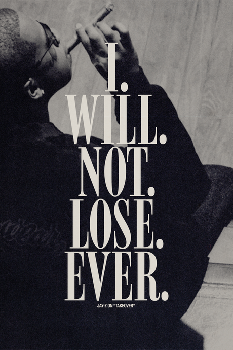 JAY-Z 'Takeover' B&W Poster
