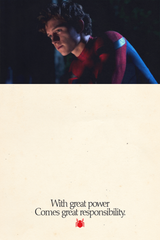 Spiderman x Tom Holland 'Great Responsibility' Poster - Mockup 1
