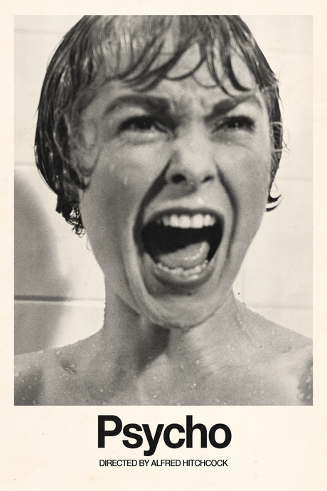 Psycho By Alfred Hitchcock Poster V2 - Mockup 1