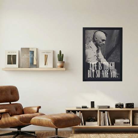 Taxi Driver 'Life Is Tough' Poster - Mockup 1