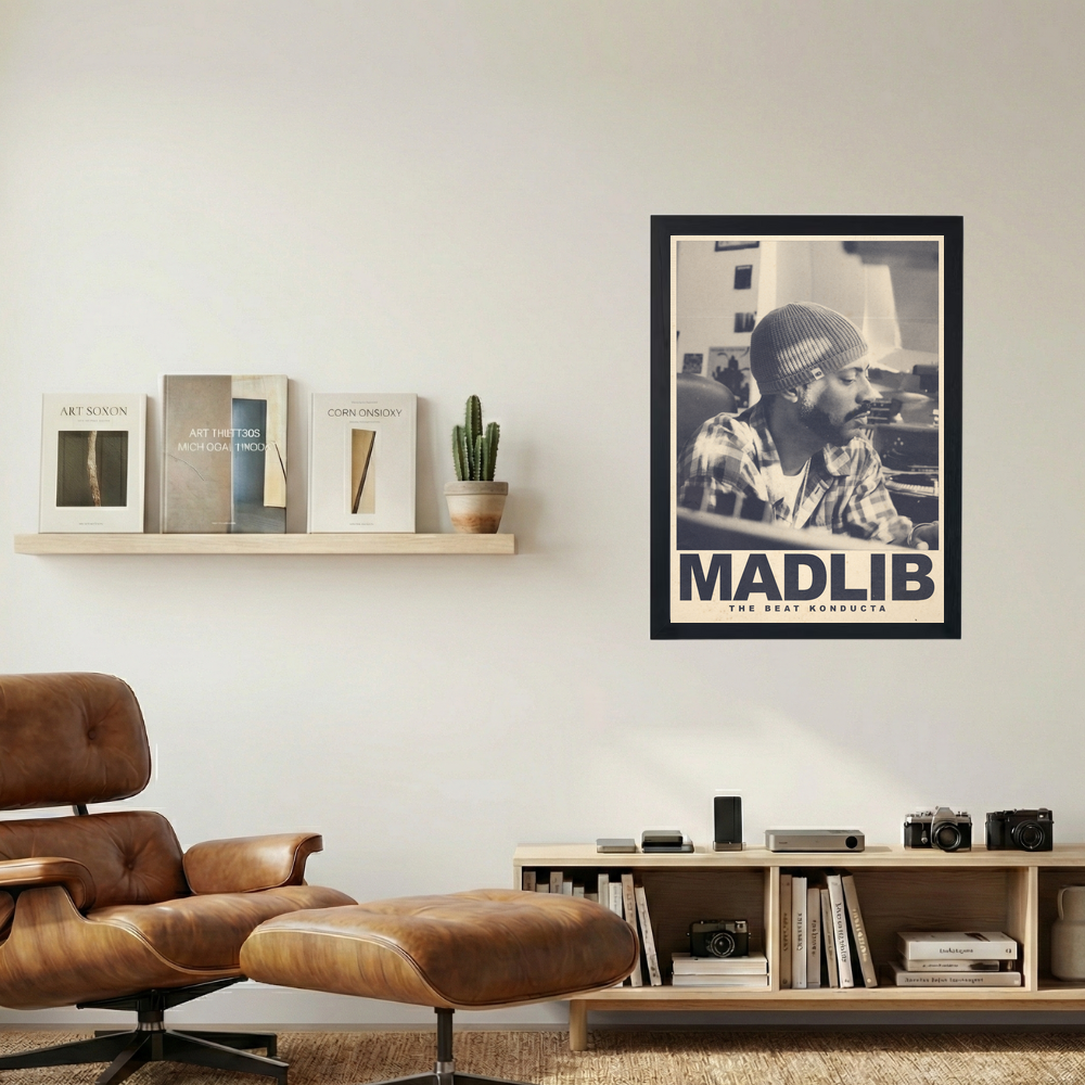 Madlib 'The Beat Konducta' Poster - Mockup 1