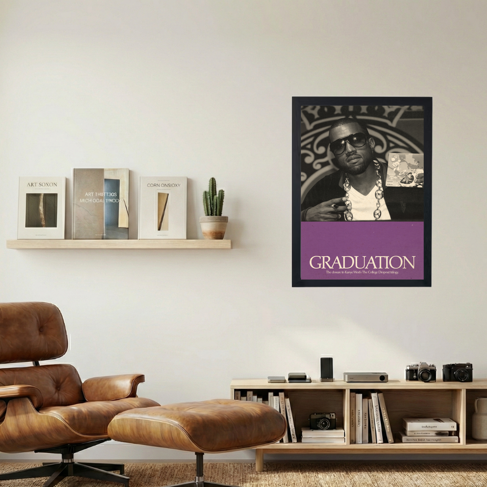 Kanye West 'Graduation Signed' Poster - Mockup 1