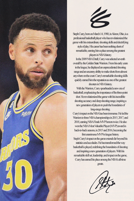 Stephen Curry 'Biography' Poster