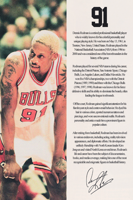 Dennis Rodman 'Biography' Poster