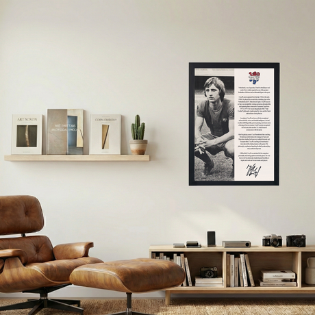 Johan Cruyff 'Biography' Poster V2 - Mockup 1