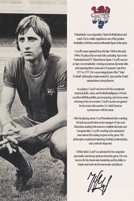Johan Cruyff 'Biography' Poster V2