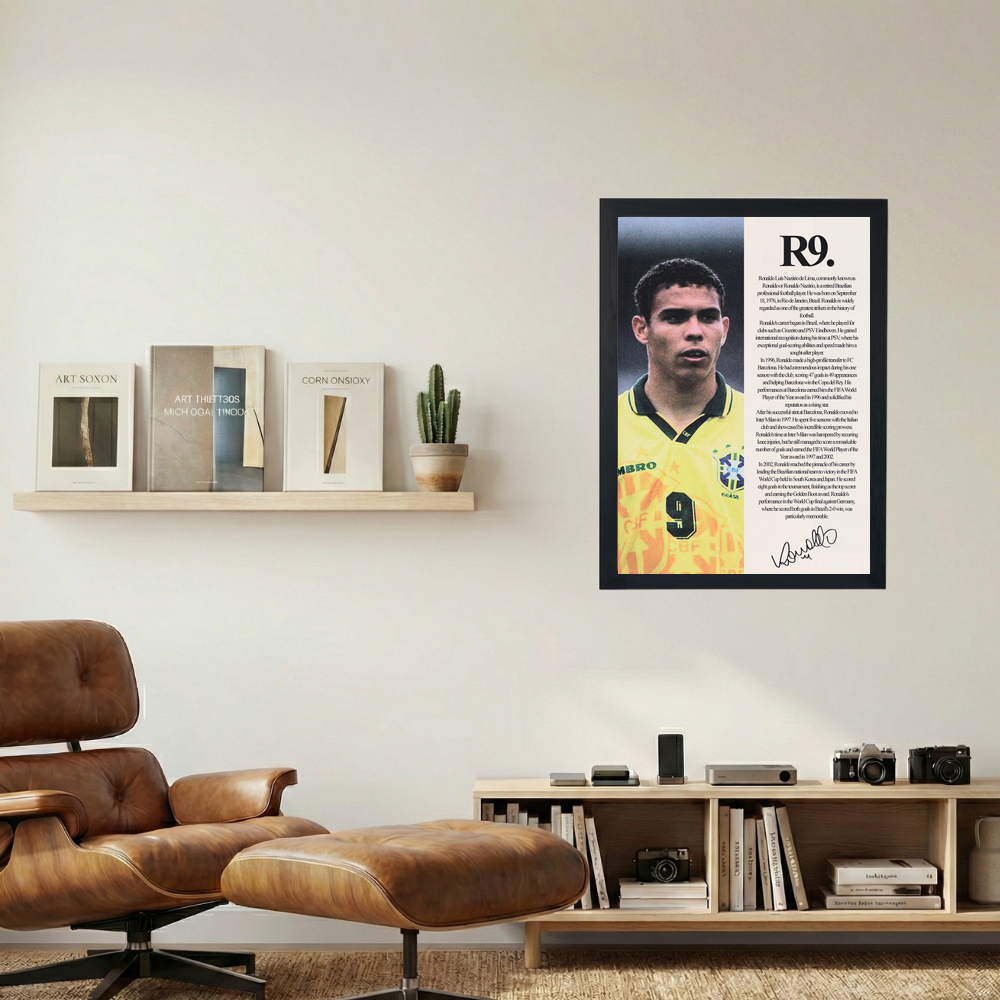 Ronaldo Nazrio 'Biography' Poster - Mockup 1