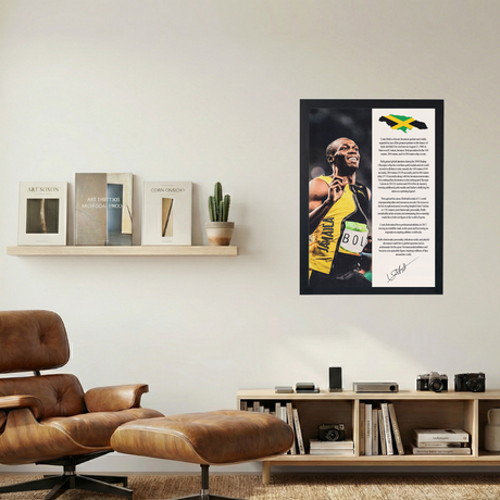 Usain Bolt 'Biography' Poster - Mockup 1