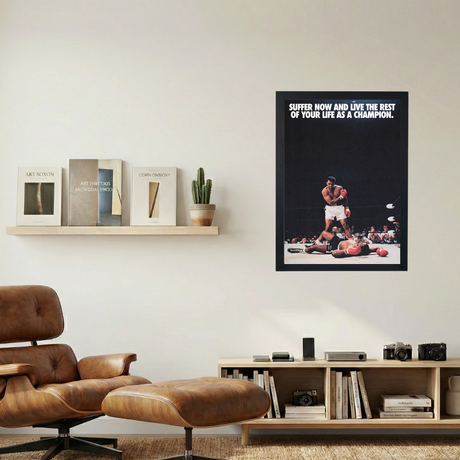 Muhammad Ali 'Suffer Now' Poster - Mockup 1