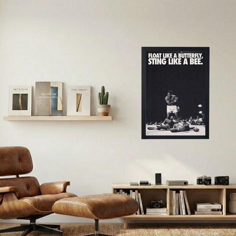 Muhammad Ali 'Float Like A Butterfly' Poster - Mockup 1