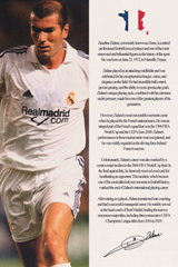 Zinedine Zidane 'Biography' Poster