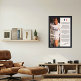 Zinedine Zidane 'Biography' Poster - Mockup 1