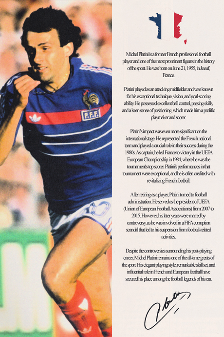 Michel Platini 'Biography' Poster