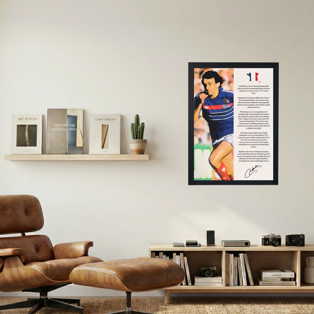 Michel Platini 'Biography' Poster - Mockup 1
