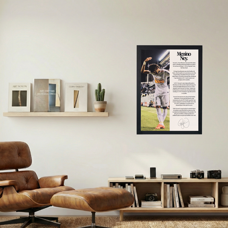 Neymar Jr 'Biography' Poster V2 - Mockup 1