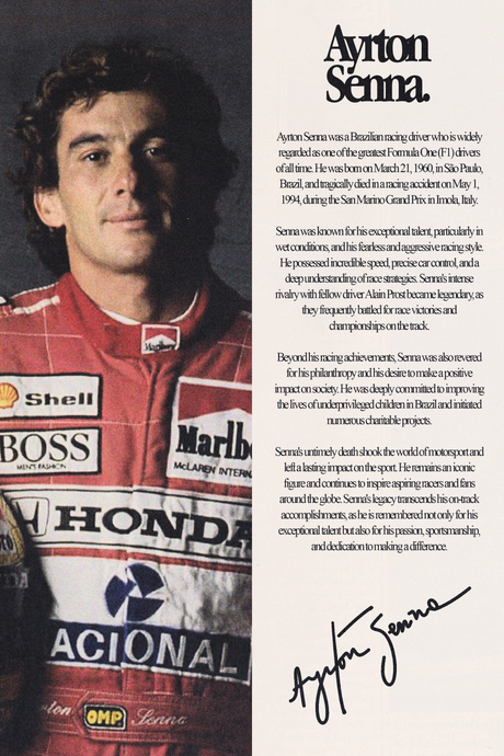 Ayrton Senna Poster