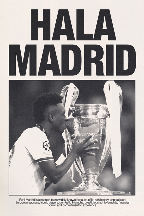 Hala Madrid x Vini Poster