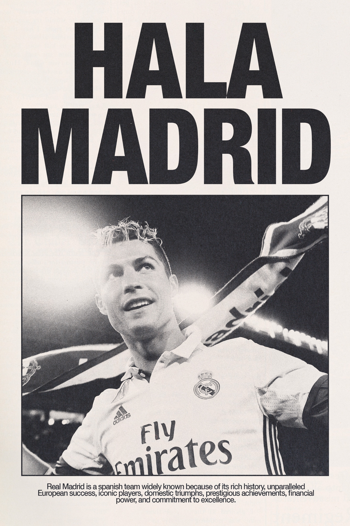 Hala Madrid x Cristiano Poster
