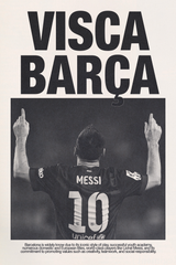 Visca Barca x Messi Poster
