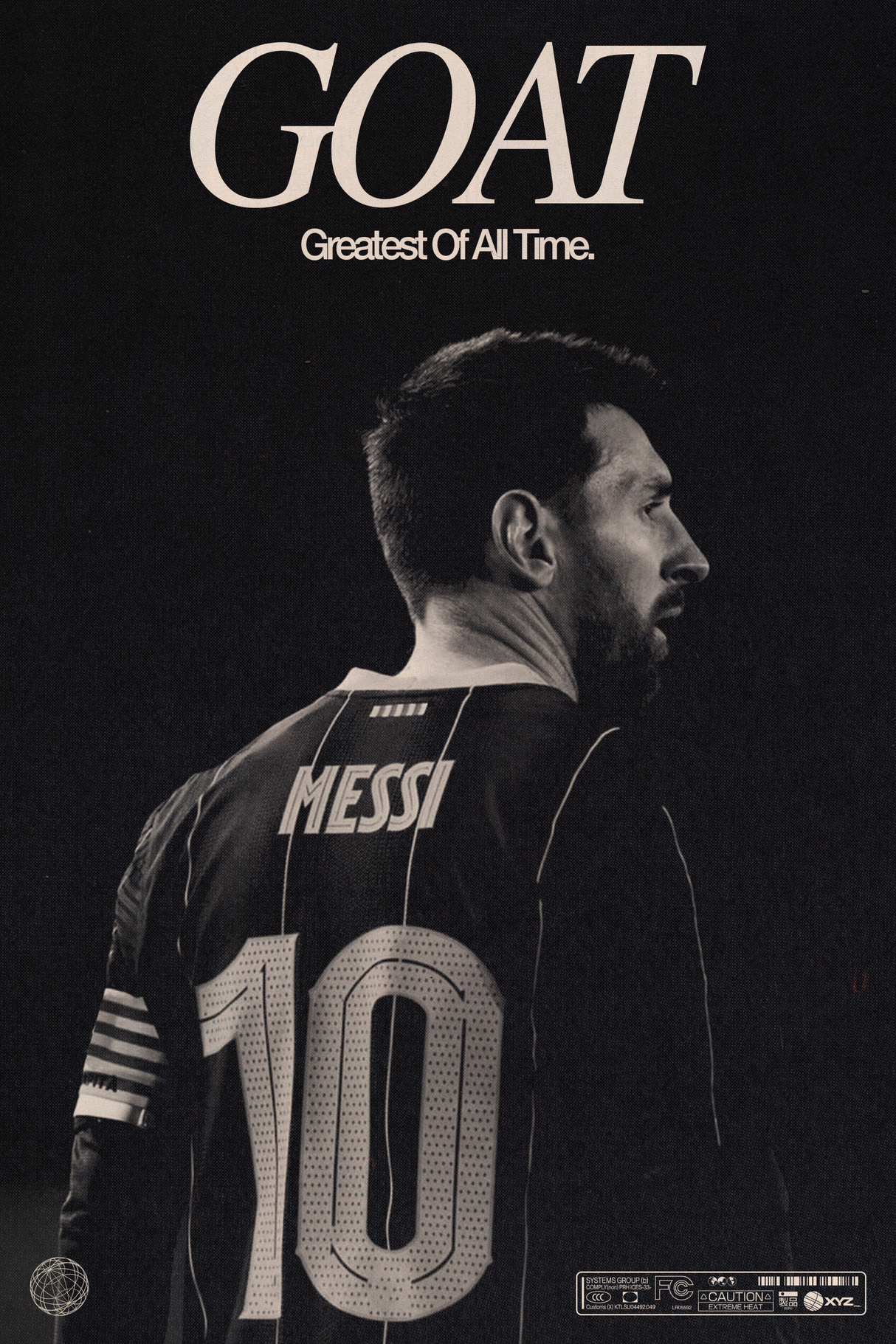 Messi 'GOAT' Poster