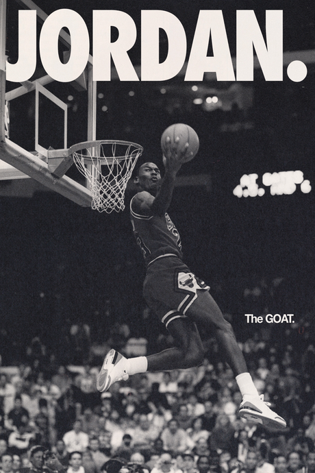 Michael Jordan 'GOAT' Poster