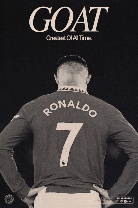 Cristiano Ronaldo 'GOAT' Poster