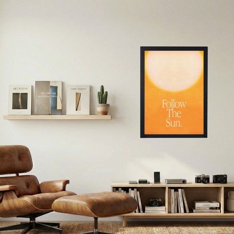 Follow The Sun Poster - Mockup 1