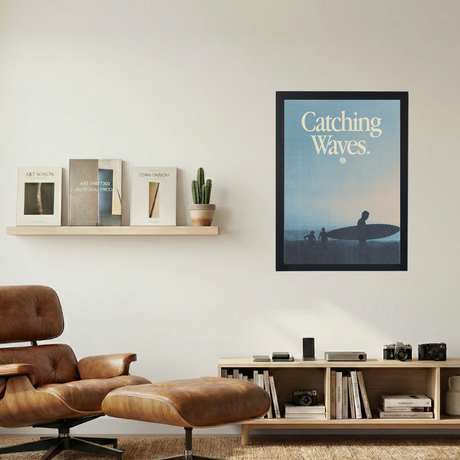 Catching Waves Poster - Mockup 1