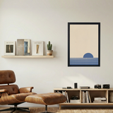 Blue Sunrise Poster - Mockup 1